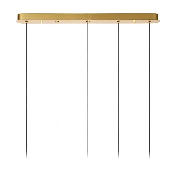 Lucide KLIGANDE - Pendelleuchten - LED Dim. - 5x7,8W 2700K - Mattes Gold / Messing - detail 3